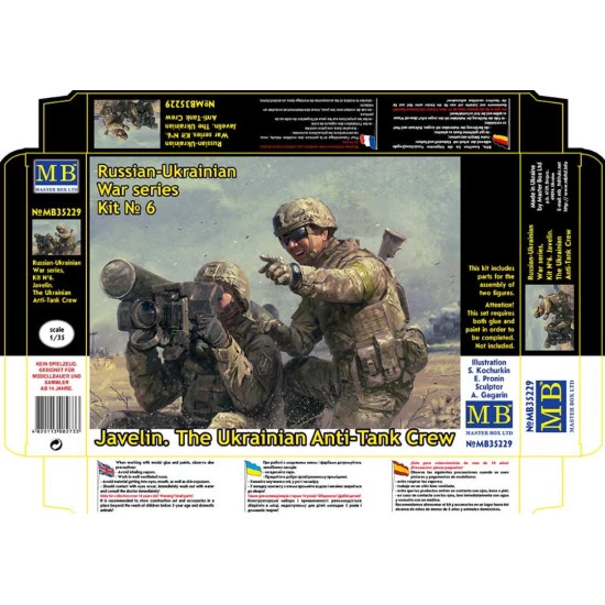 Master Box 35229 1/35 Russian-ukrainian War Series Kit 6 Staint Javeline 1 2022