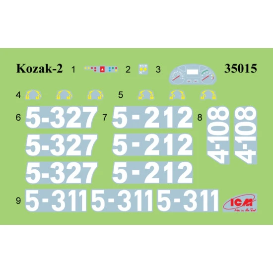 Icm 35015 1/35 Kozak 2 Ukrainian National Guard Plastic Model