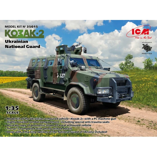 Icm 35015 1/35 Kozak 2 Ukrainian National Guard Plastic Model