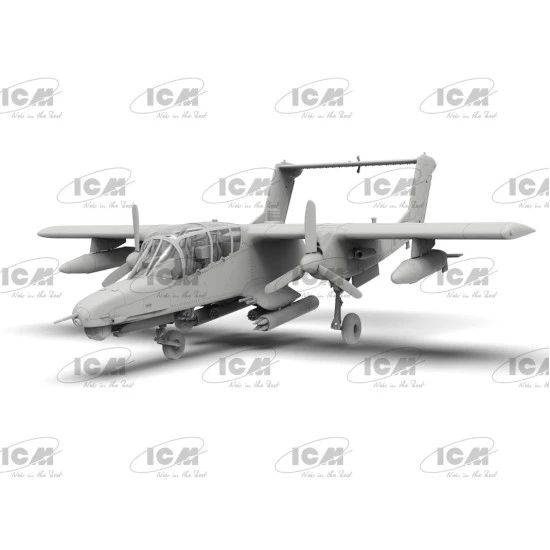 Icm 72186 1/72 Ov 10d Bronco Us Attack And Observation Aircraft Plastic Model Kit