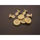 Panzer Art Re35-031 1/35 Road Wheels With Spare For Scout Car Dingo Accessories
