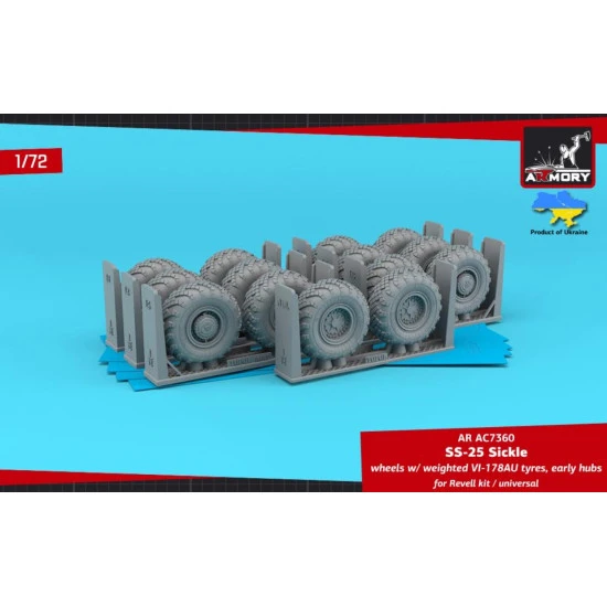 Armory Ac7360 1/72 Ss25 Sickle Mobile Launcher Wheels W Vi178au Tyres Early Hubs Retooled Set