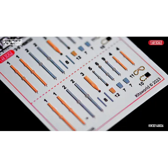 Kits World Kw3d148036 1/48 3d Decal Hawker Hunter Fga9, Fr10 And Ga11 Seat Belts