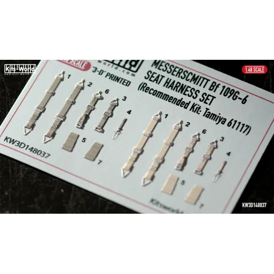 Kits World Kw3d148036 1/48 3d Decal Hawker Hunter Fga9, Fr10 And Ga11 Seat Belts