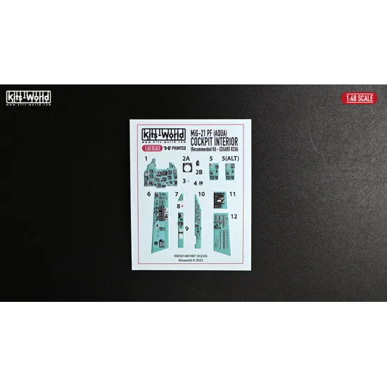Kits World Kw3d1481087 1/48 3d Decal Mig 21 Eduard 8236 Accessories For Aircraft