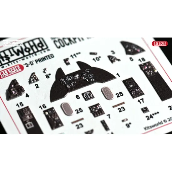 Kits World Kw3d1481090 1/48 3d Decal Mig 21 Eduard 8236 Accessories Kit