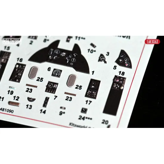 Kits World Kw3d1481090 1/48 3d Decal Mig 21 Eduard 8236 Accessories Kit