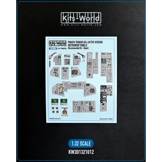 Kits World Kw3d1321012 1/32 3d Decal Instrument Panavia Tornado Gr.4