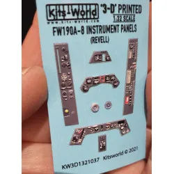 Kits World Kw3d1321037 1/32 3d Decal Instrument Focke Wulfe Fw190a-8 For Revell