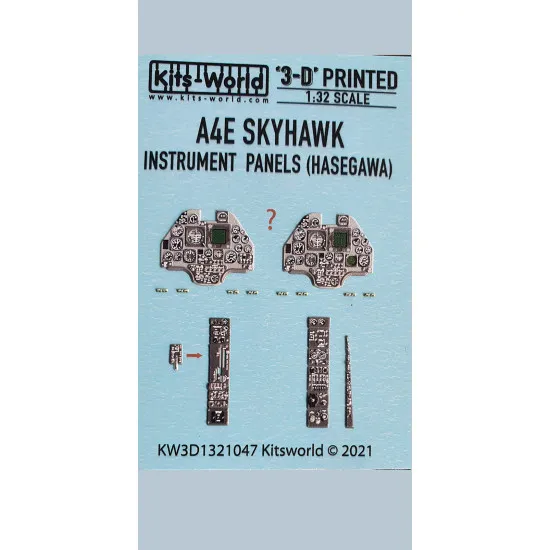 Kits World Kw3d1321047 1/32 3d Decal Cockpit Instrument Douglas A-4 Skyhawk