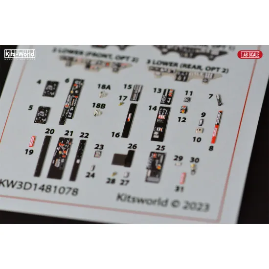 Kits World Kw3d1481078 1/48 3d Instruments Panel Lockheed T33 Shooting Star