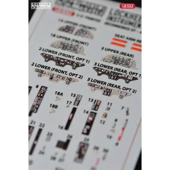 Kits World Kw3d1481078 1/48 3d Instruments Panel Lockheed T33 Shooting Star