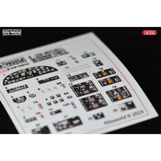 Kits World Kw3d1481081 1/48 3d Instruments Panel North American B-25g Mitchell