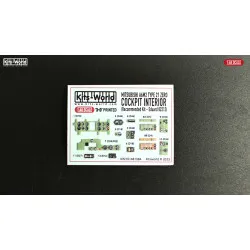 Kits World Kw3d1481084 1/48 3d Instruments Panel Mitsubishi A6m For Eduard