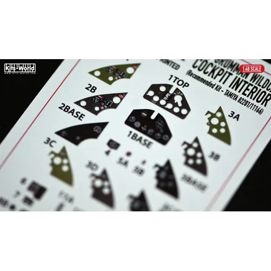 Kits World Kw3d1481085 1/48 3d Instruments Panel F4f Grumman Wildcat For Eduard