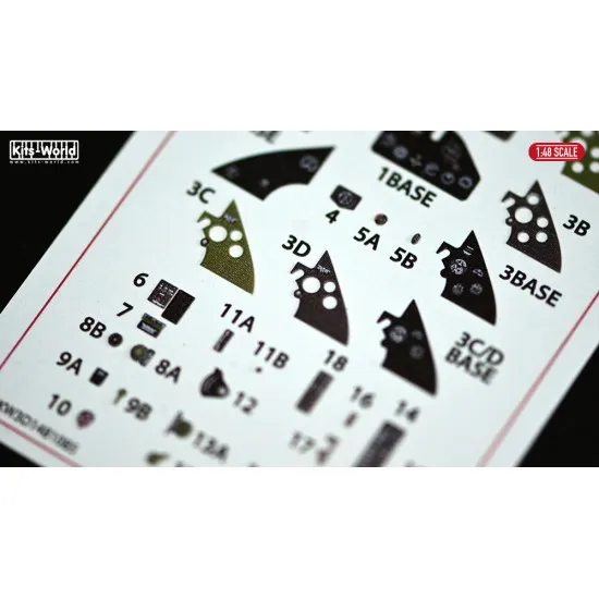 Kits World Kw3d1481085 1/48 3d Instruments Panel F4f Grumman Wildcat For Eduard