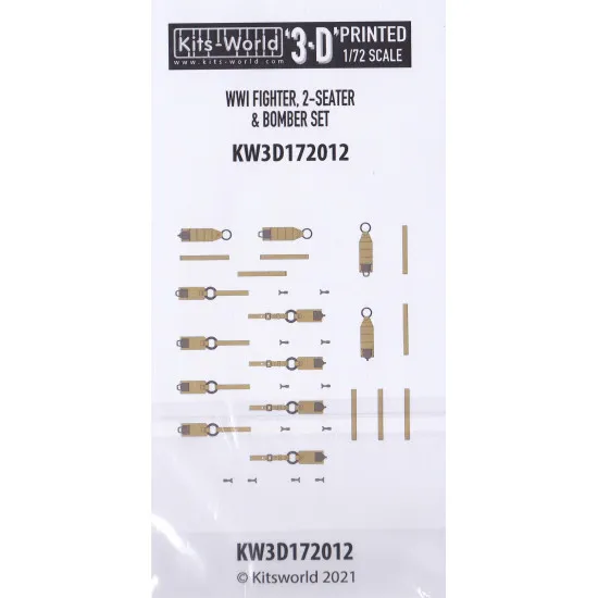 Kits World Kw3d172012 1/72 3d Decal Wwi Fighter 2-seater And Bomber Set