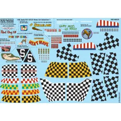 Kits World Kw148029 1/48 Decal For American Nose Art P51b/C/D Mustang