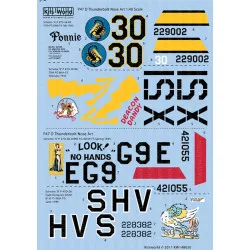 Kits World Kw148030 1/48 Decal For American Nose Art Thunderbolt