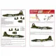 Kits World Kw148071 1/48 Decal For Boeing B-17f Flying Fortress