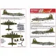 Kits World Kw148130 1/48 Decal For Boeing B-17f Flying Fortress