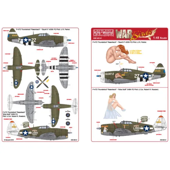 Kits World Kw148136 1/48 Decal For Boeing B-17 F/G Flying Fortress