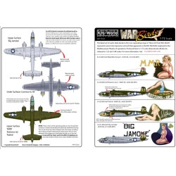 Kits World Kw172023 1/72 Decal For B-25j Mitchell Bs 321st Bg