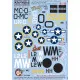 Kits World Kw172055 1/72 Decal For P-38 Lightnings Accessories For Aircraft