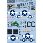 Kits World Kw172082 1/72 Decal For Lightning P-38j/L P-38j-15-lo