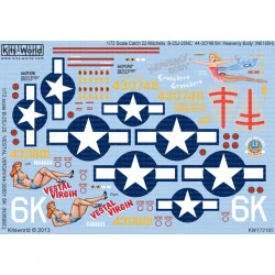 Kits World Kw172105 1/72 Decal For Catch 22 Mitchells B-25j-25nc 44-30748 6h