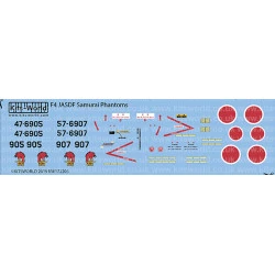 Kits World Kw172203 1/72 Decal For Mcdonnell Douglas Rf4e Phantom Ii