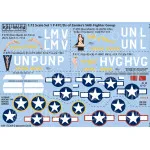Kits World Kw172209 1/72 Decal For P 47c/D Thunderbolts Of Hub Zemkes 56th Fighter Group