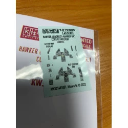 Kits World Kw3d1481051 1/48 3d Decal Instrument Panel Hawker Harrier Gr1 Cockpit Interior For Kinetic