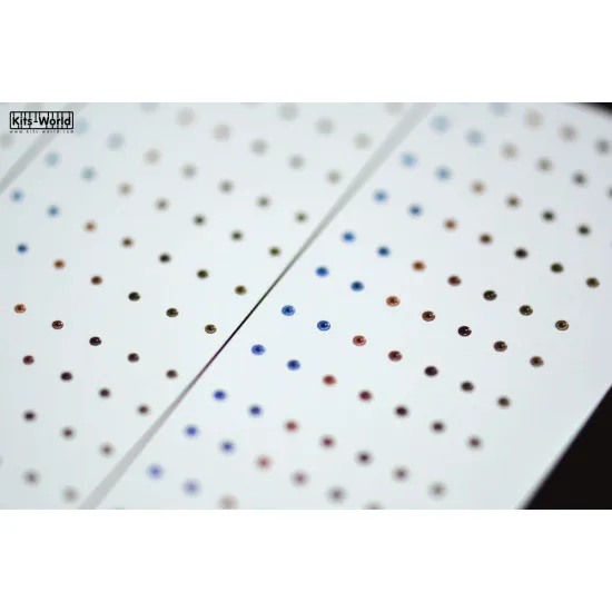 Kits World Kw3de001 Human Eyeballs 0.72mm 0.85mm 0.95mm 1.10mm 42 Pairs