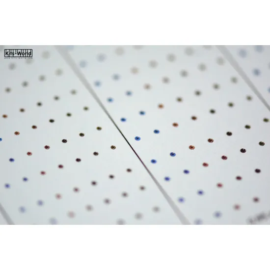Kits World Kw3de001 Human Eyeballs 0.72mm 0.85mm 0.95mm 1.10mm 42 Pairs