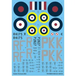 Techmod 24018 1/24 Decal For Hurricane Mk Ic Aircraft Wwii Accessories Kit