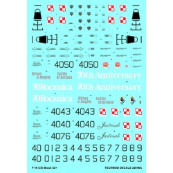 Techmod 32046 1/32 Decal For F-16c/D Block 52 Accessories Kit