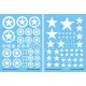 Techmod 35009 1/35 Decal For Allien Stars White Accessories For Model Kit