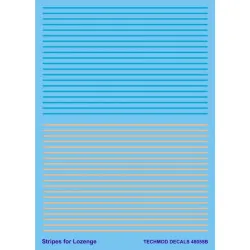 Techmod 48055 1/48 Decal For Stripes For Lozenge Accessories For Aircraft