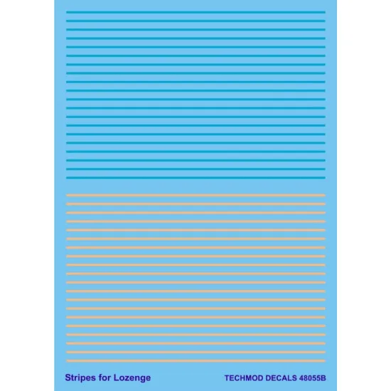Techmod 48055 1/48 Decal For Stripes For Lozenge Accessories For Aircraft