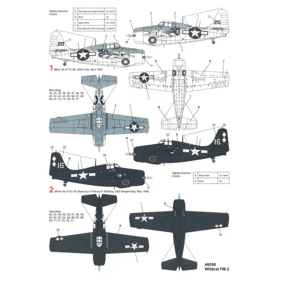 Techmod 48056 1/48 Decal For Wildcat Fm-2 Accessories For Aircraft