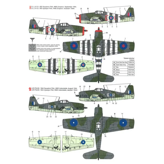 Techmod 48065 1/48 Decal For Hellcat Mk I Accessories For Aircraft