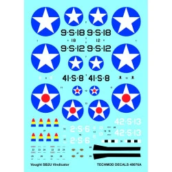 Techmod 48076 1/48 Decal For Vindicator Sb2-u Accessories For Aircraft