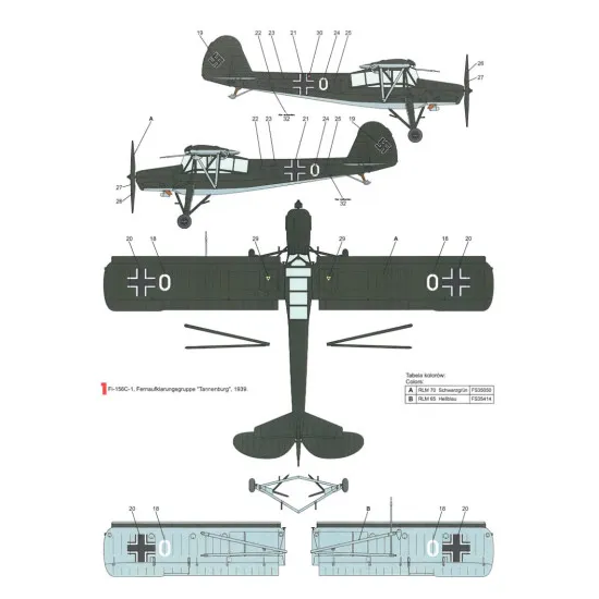 Techmod 48085 1/48 Decal For Fieseler Fi-156c Storch Accessories For Aircraft