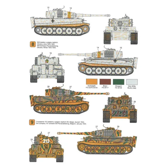 Techmod 48406 1/48 Decal For Pzkpfw Vi Tiger Late Accessories For Model Kit