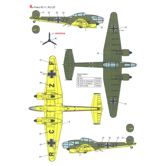 Techmod 48815 1/48 Decal For Potez 63-11 Accessories For Aircraft