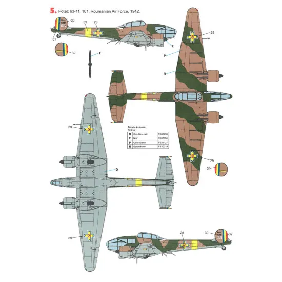 Techmod 48815 1/48 Decal For Potez 63-11 Accessories For Aircraft