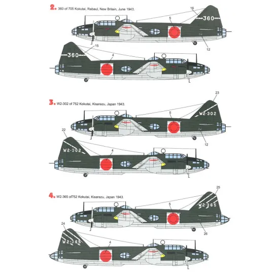 Techmod 48816 1/48 Decal For G4m1 Betty Accessories For Aircraft