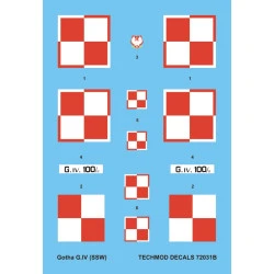Techmod 72031 1/72 Decal For Gotha B Iv Accessories For Aircraft