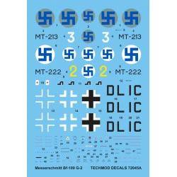 Techmod 72045 1/72 Decal For Messerschmitt Bf-109g-2 Accessories For Aircraft